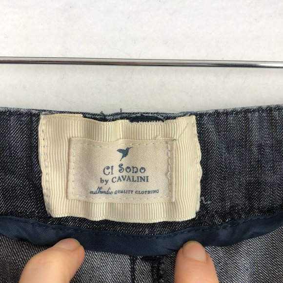 Ci Sono Cavalini Girl's Size Large Blue Cotton Blend Zip Fly Casual Shorts - Picture 9 of 11